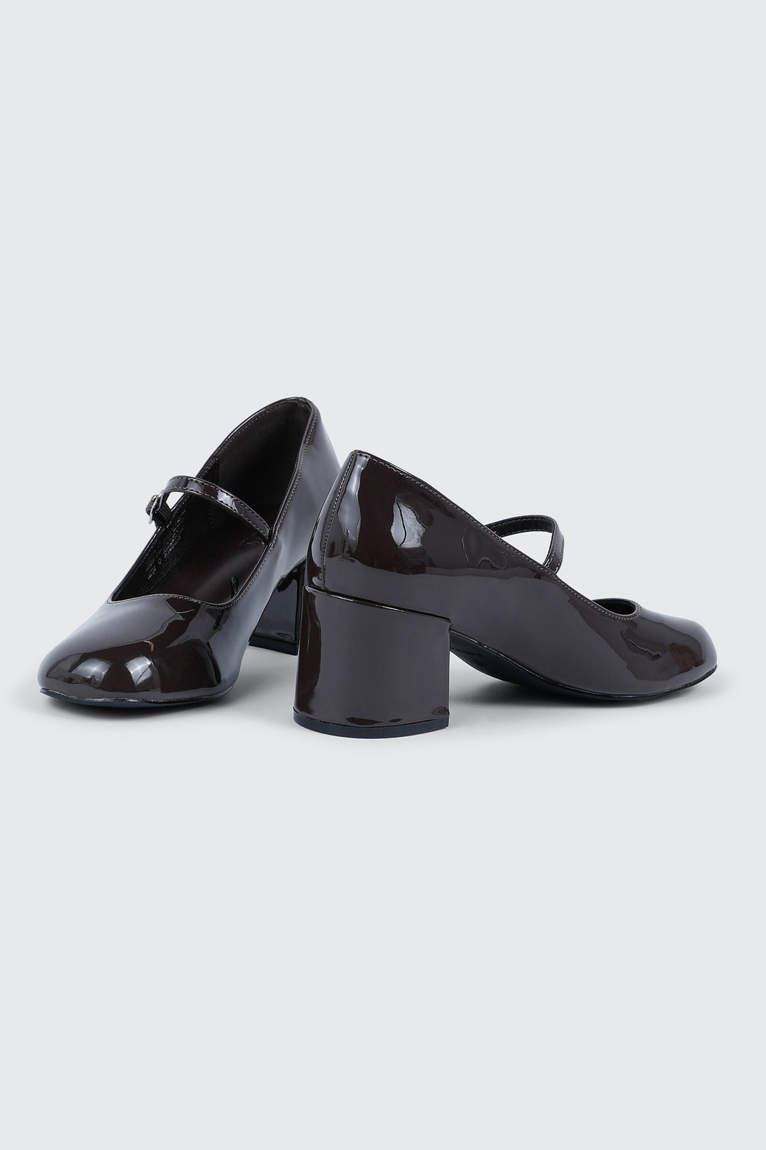Square Toe Block Heels Mary Janes