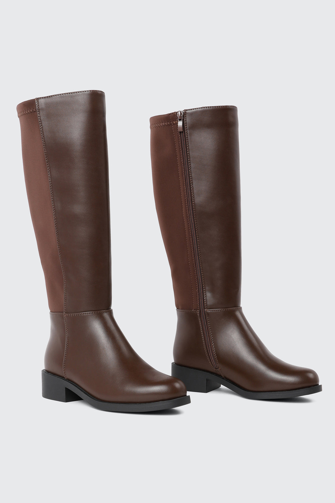 Round Toe Knee High Boots