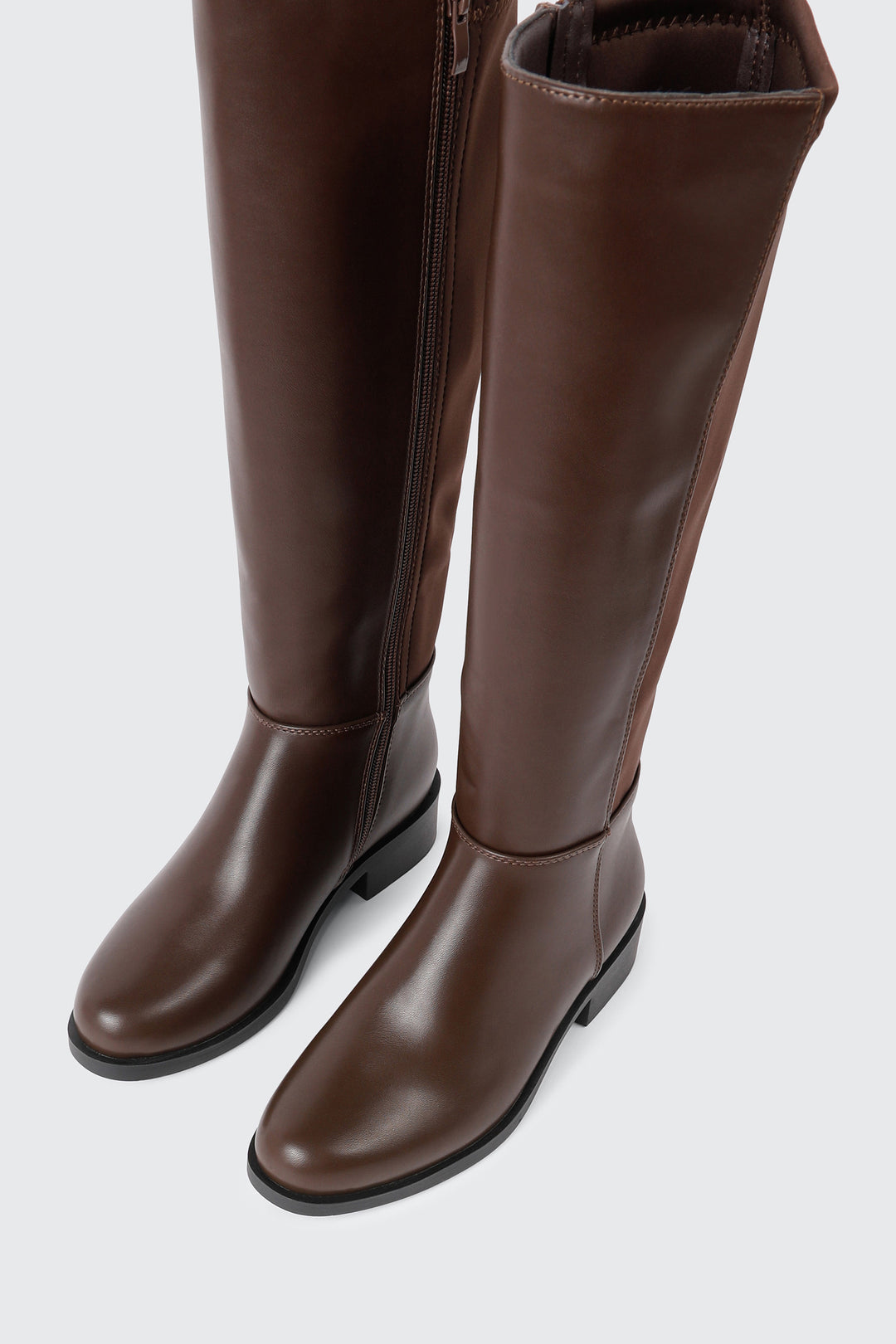 Round Toe Knee High Boots