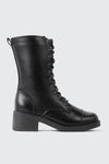 Bottes mi-mollet à lacets
