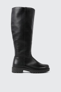 Lug Sole Knee High Boots