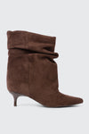Bottes à bout pointu et talon bas