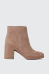 Almond Toe Block Heel Ankle Boots