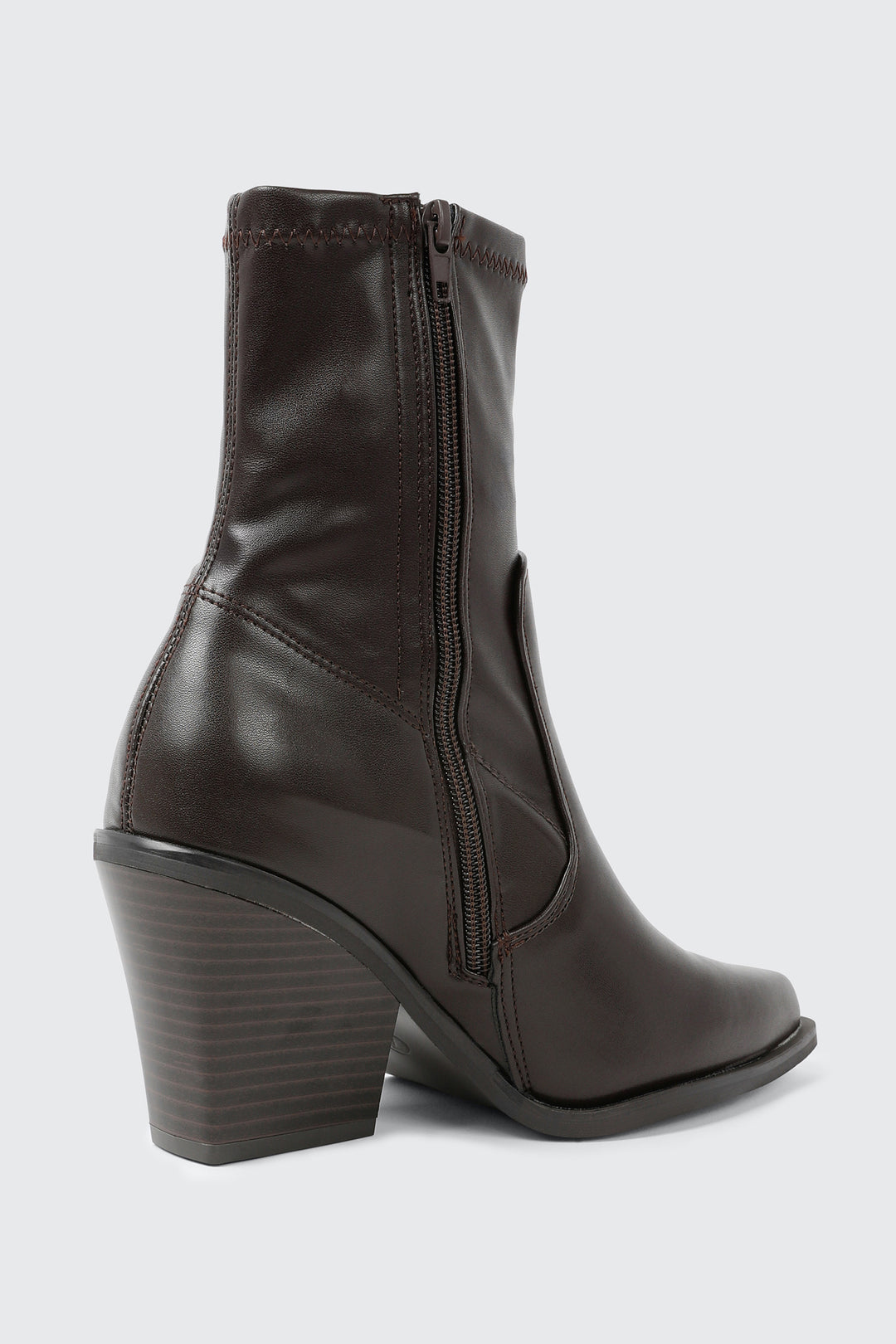 Almond Toe Heeled Ankle Boots