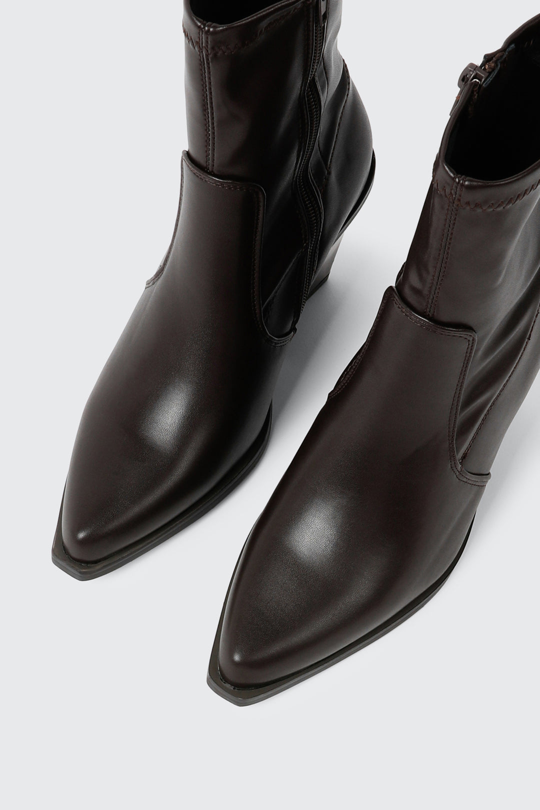 Almond Toe Heeled Ankle Boots