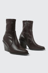 Almond Toe Heeled Ankle Boots