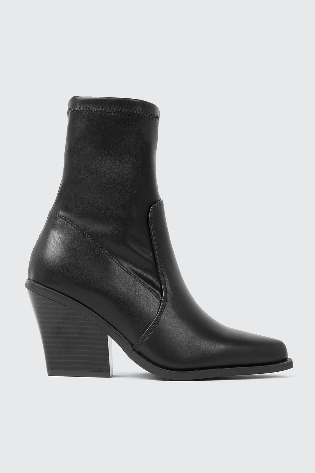 Almond Toe Heeled Ankle Boots