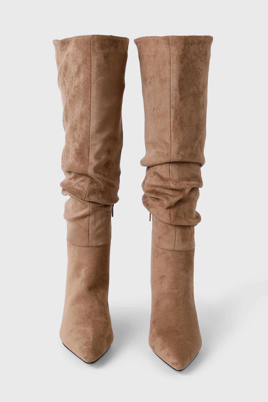 Pointed Toe Slouch Knee High Boots