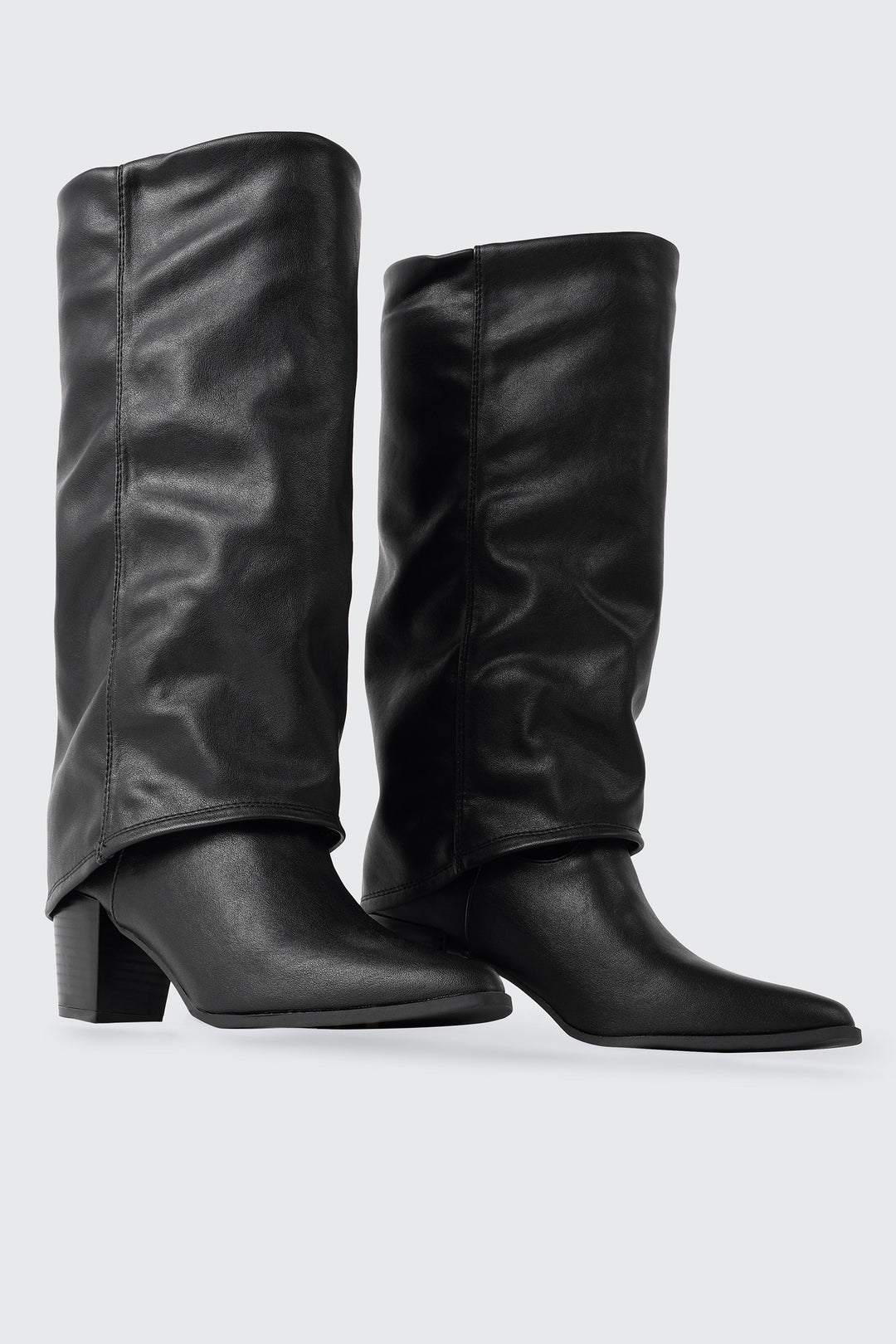 Pointed Toe Gaiter Boots