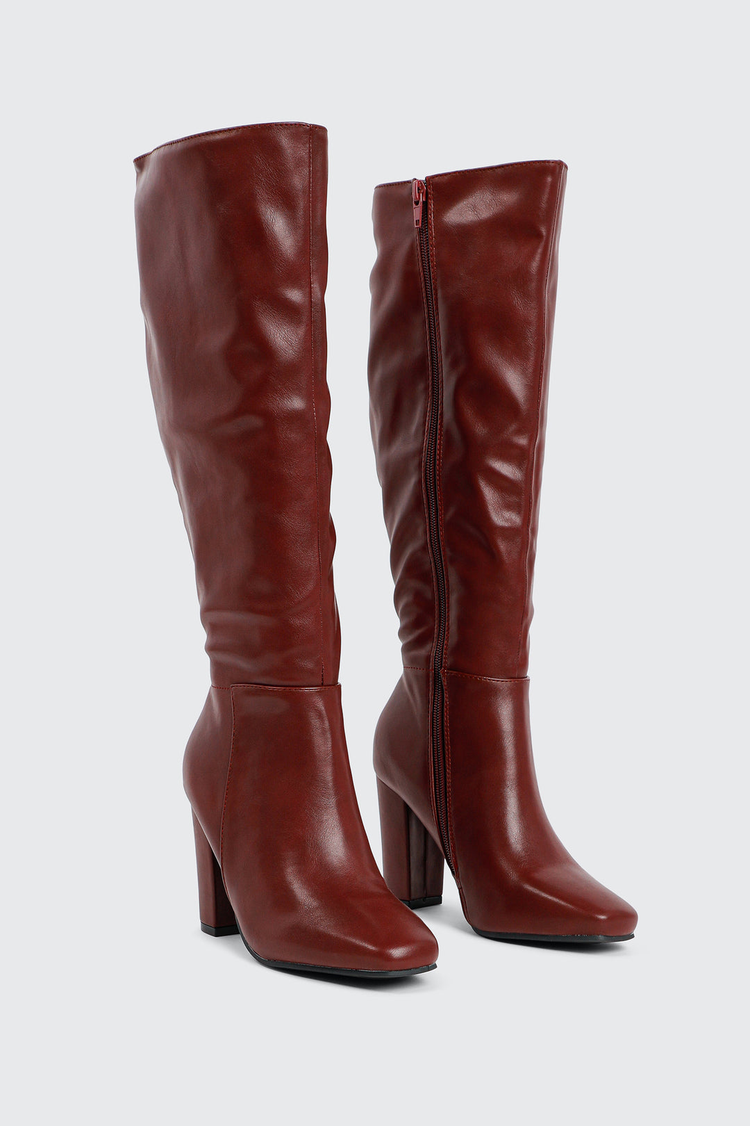 Knee High Block Heel Boots