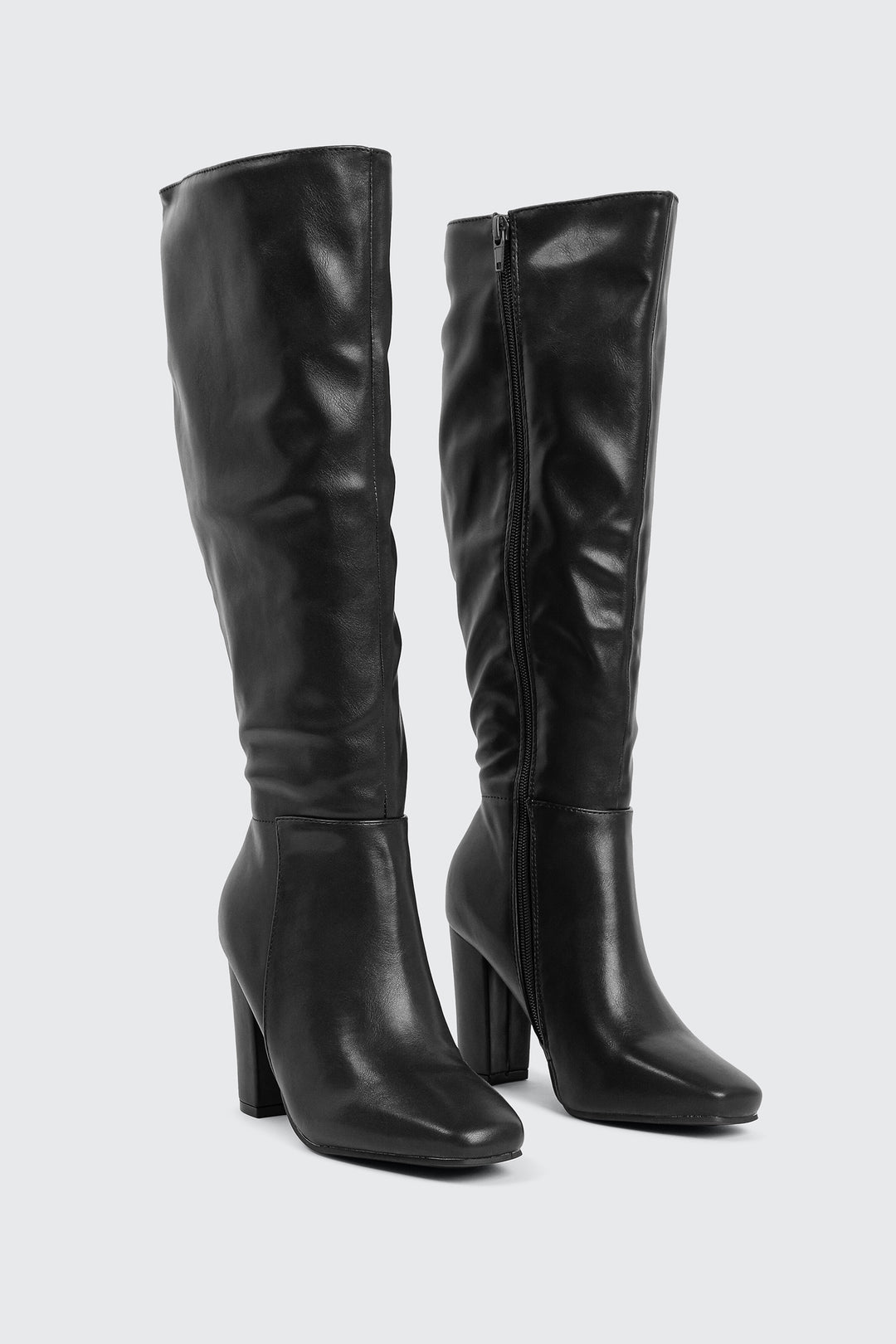 Knee High Block Heel Boots