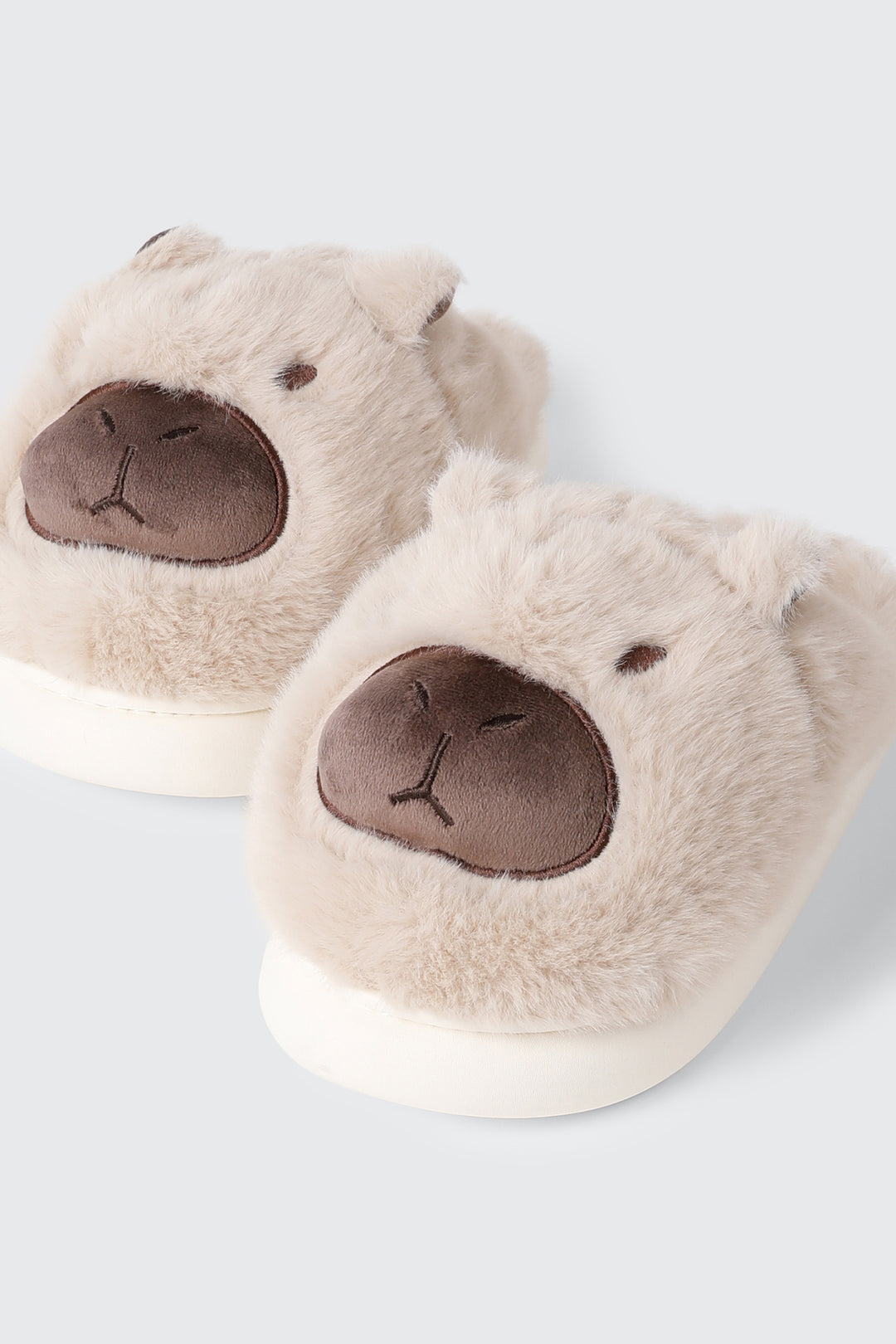 Plush Capybara Slippers