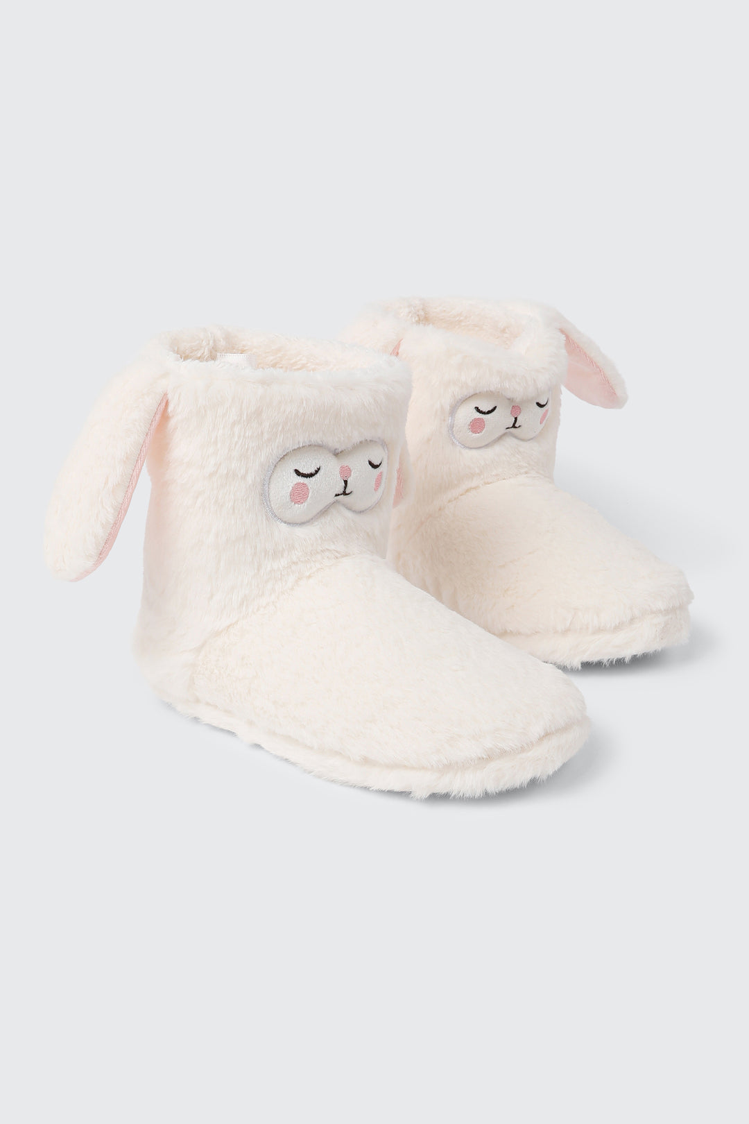 Faux Fur Bunny Bootie Slippers
