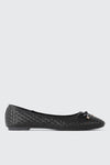 Woven Round Toe Ballet Flats