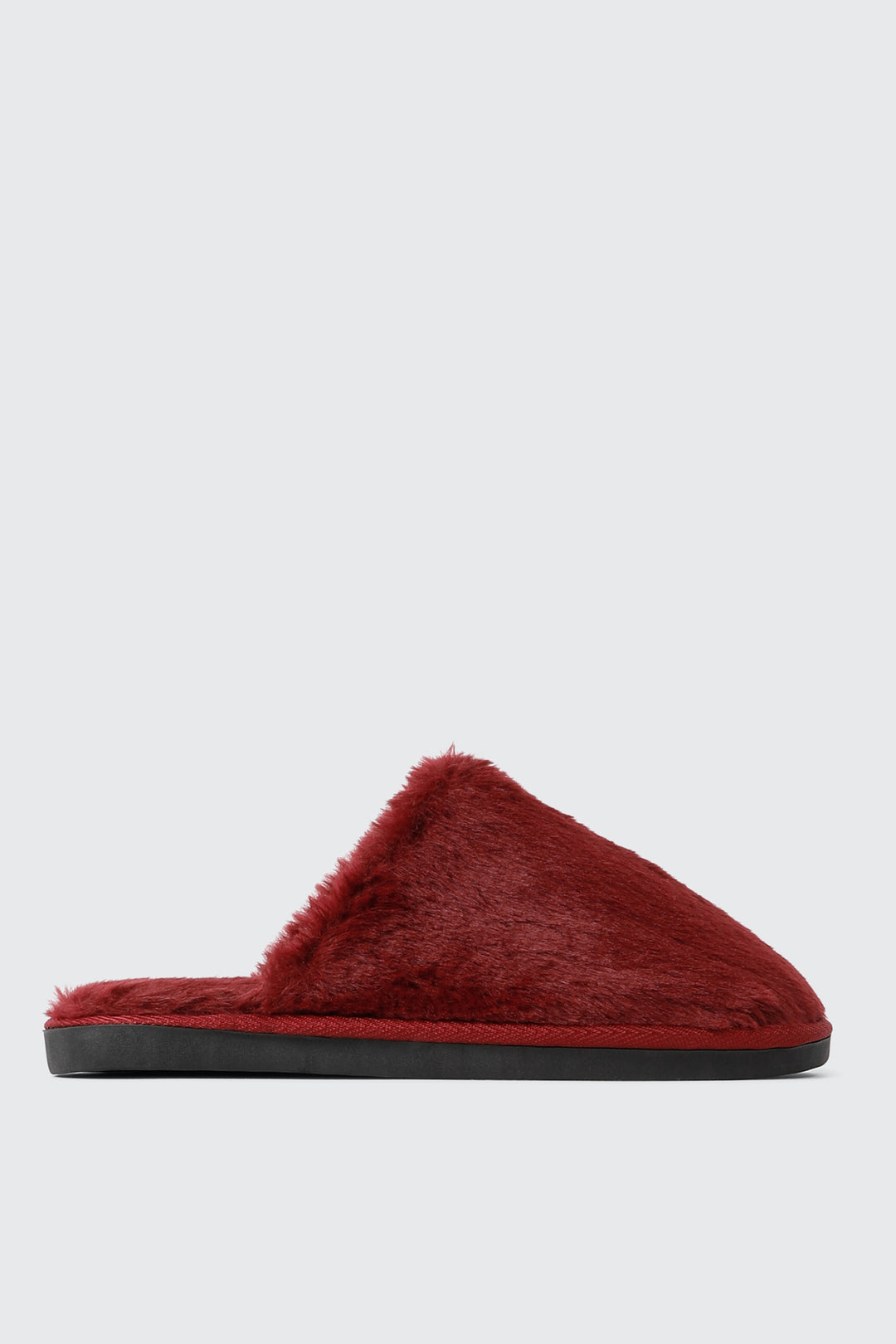 Open Back Faux Fur Slippers