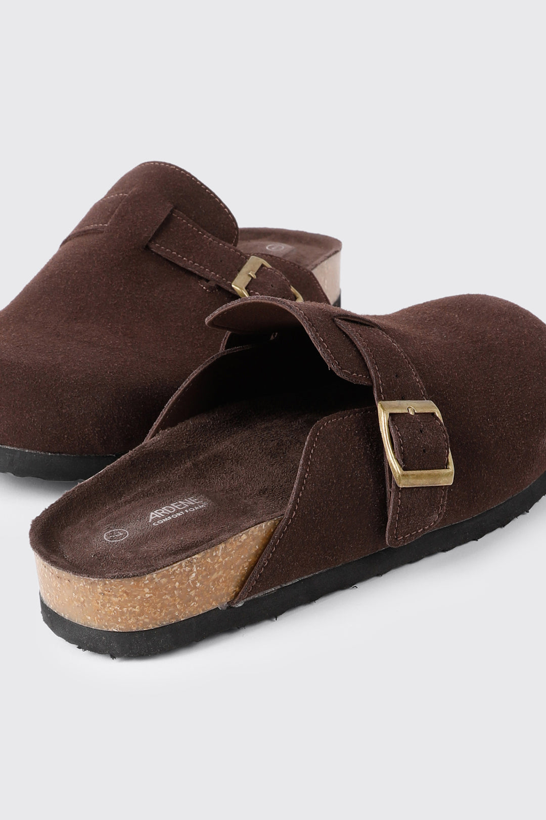 Faux Suede Mule Flats