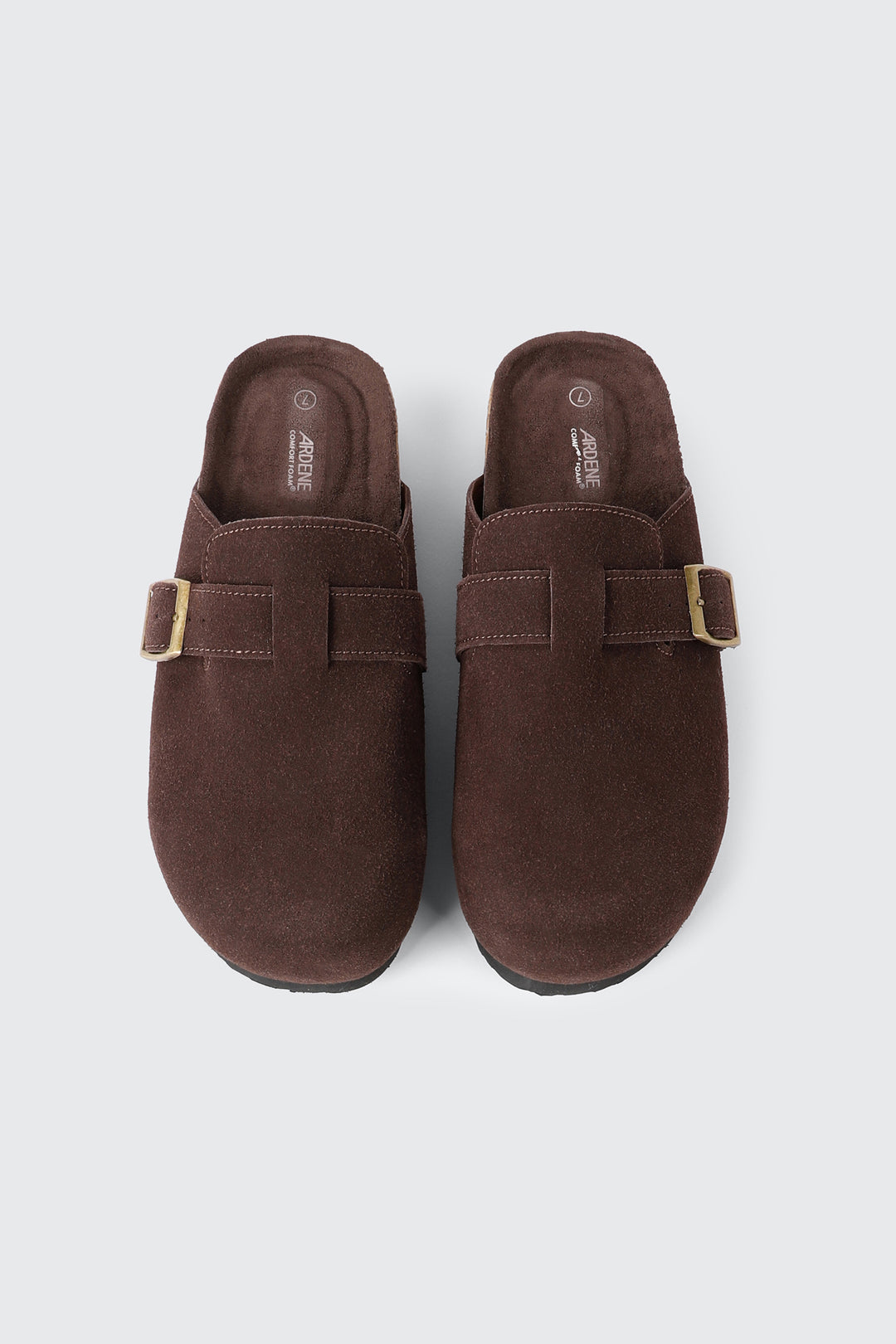 Faux Suede Mule Flats