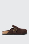 Faux Suede Mule Flats