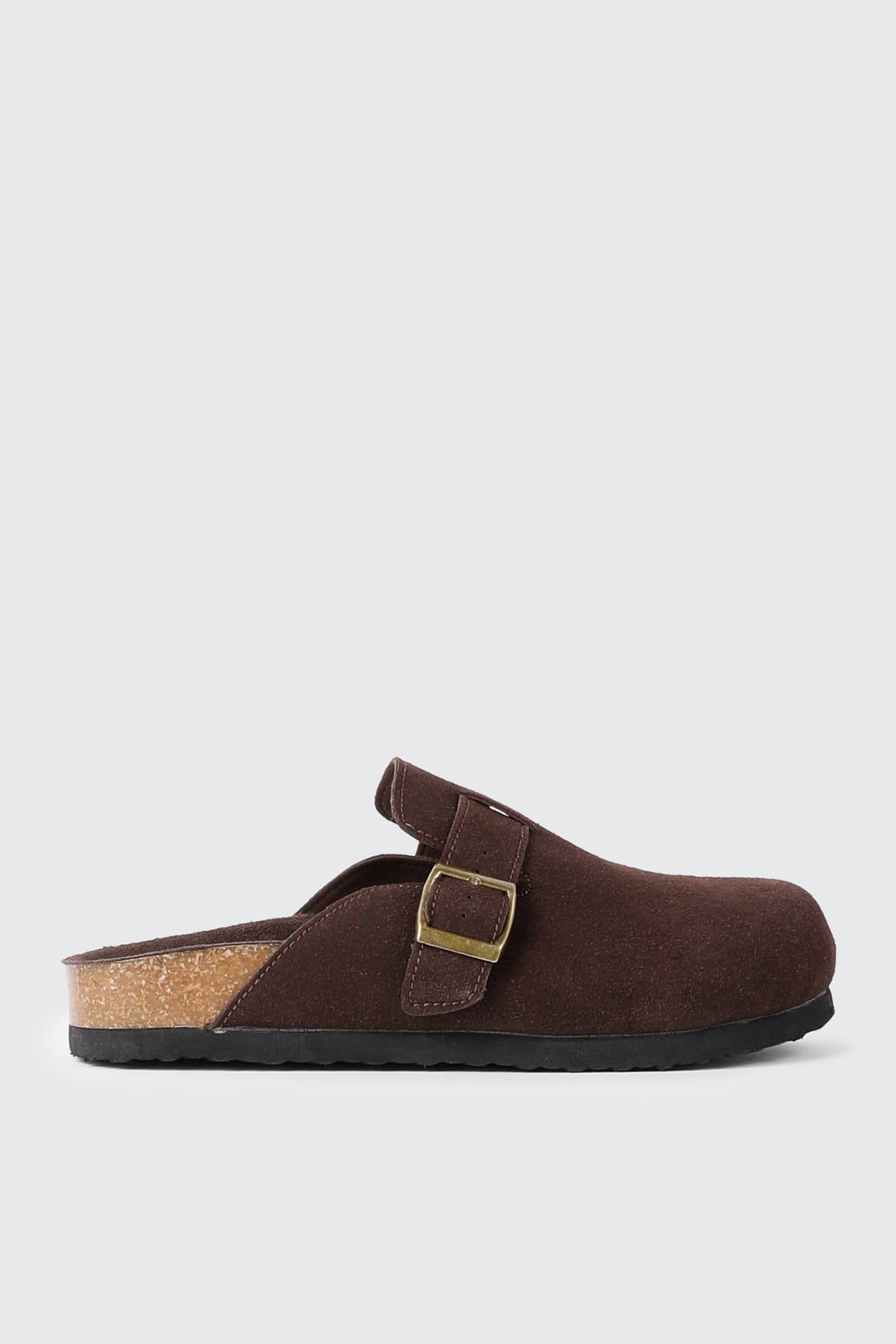 Faux Suede Mule Flats
