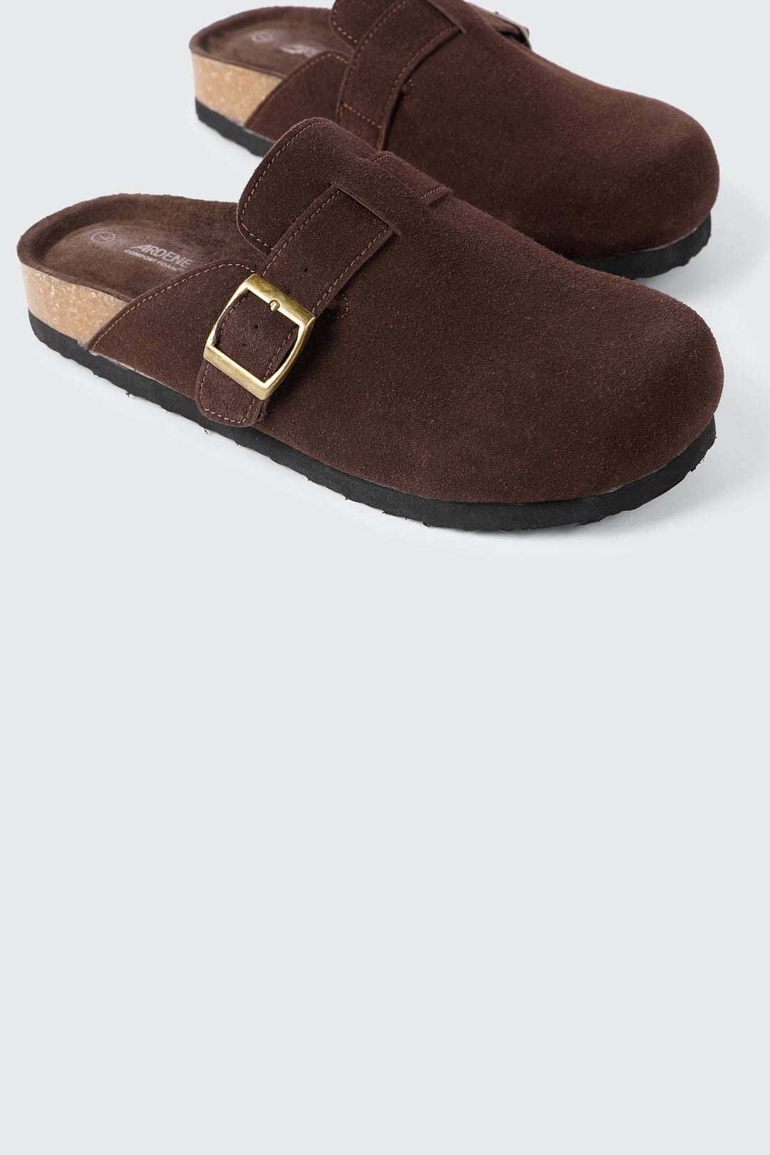 Faux Suede Mule Flats