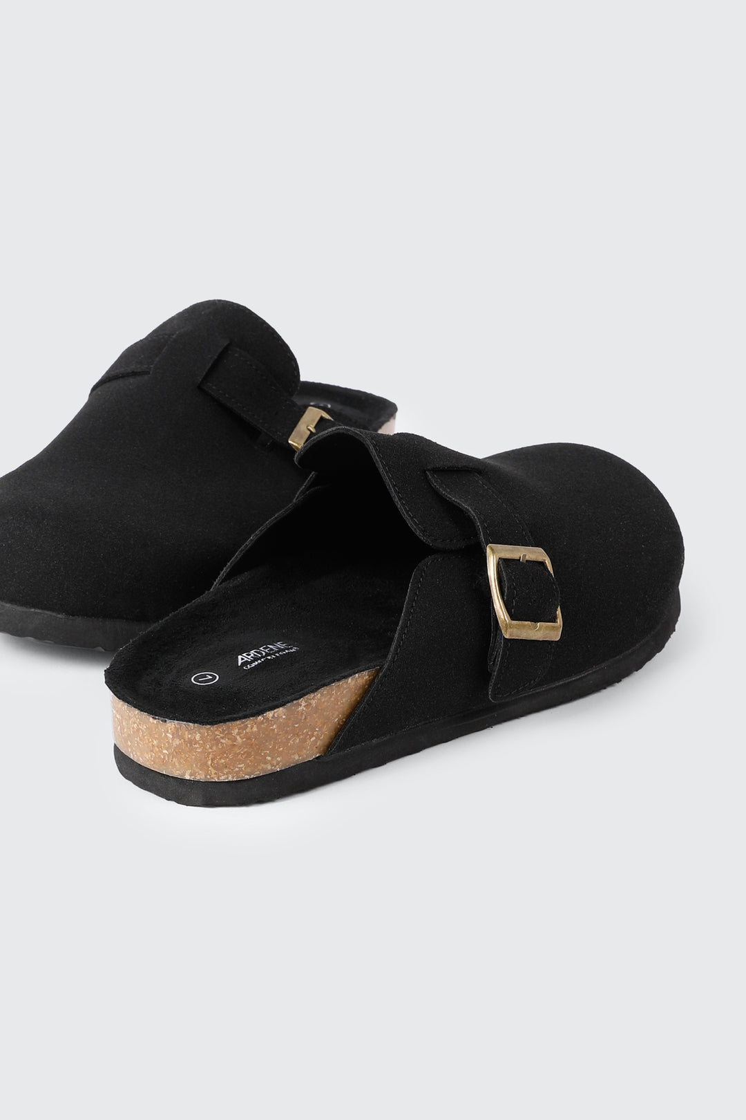 Faux Suede Mule Flats