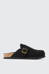 Faux Suede Mule Flats