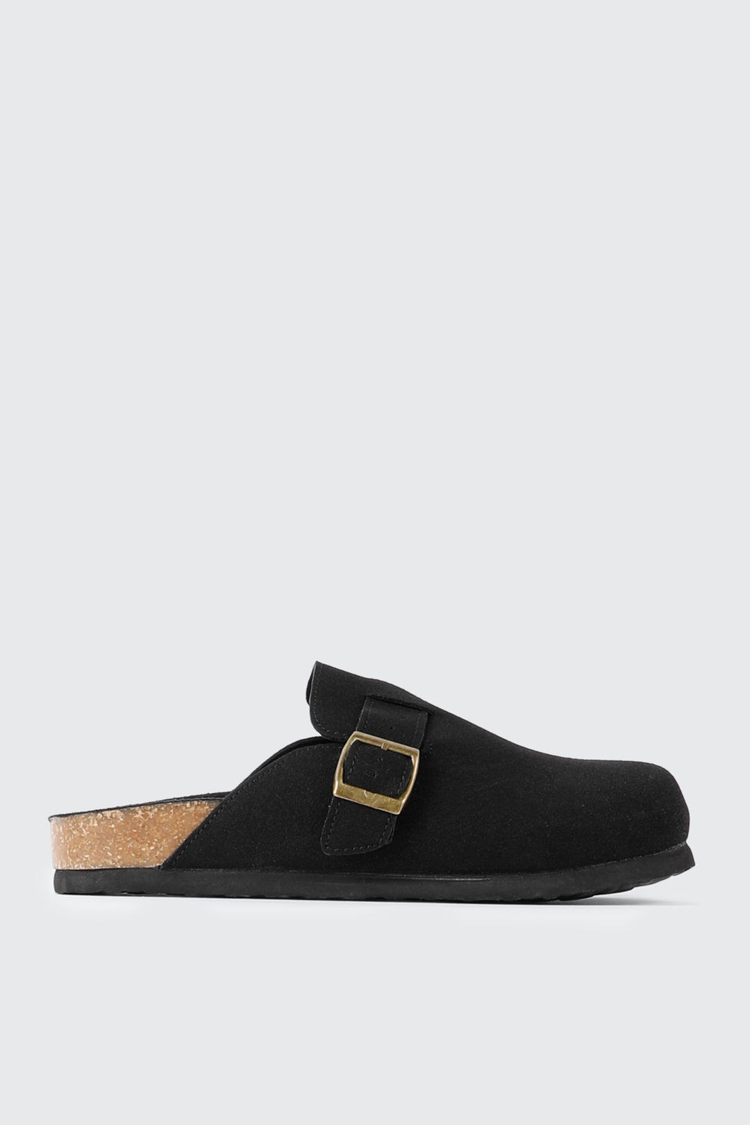 Faux Suede Mule Flats