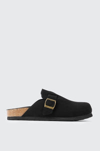 Faux Suede Mule Flats