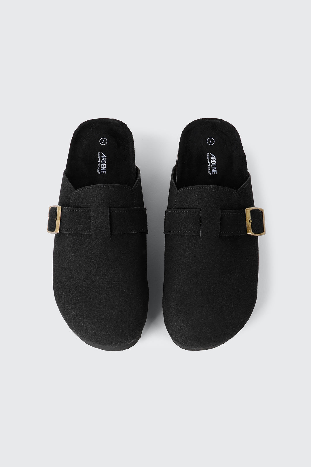 Faux Suede Mule Flats