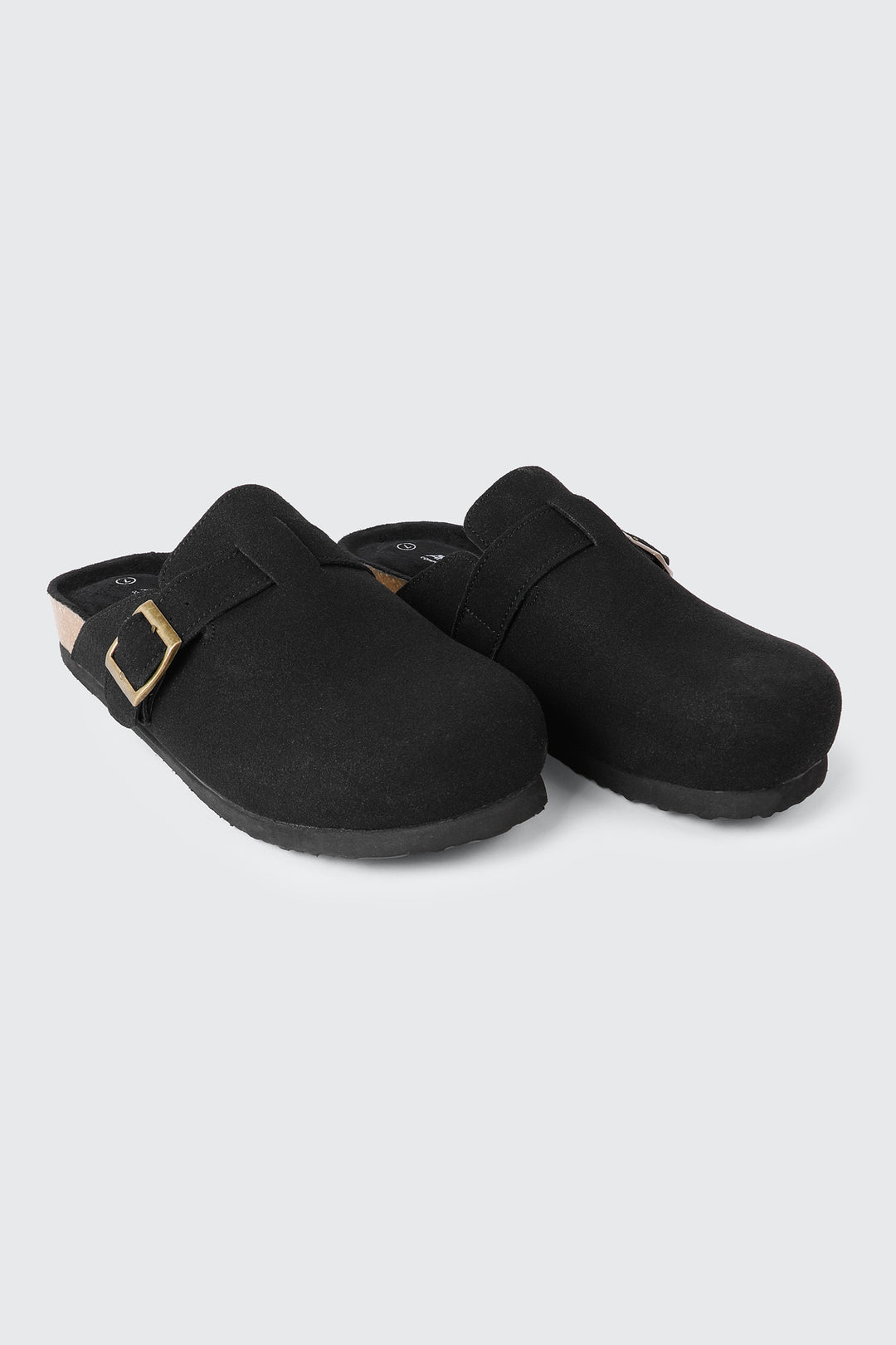 Faux Suede Mule Flats