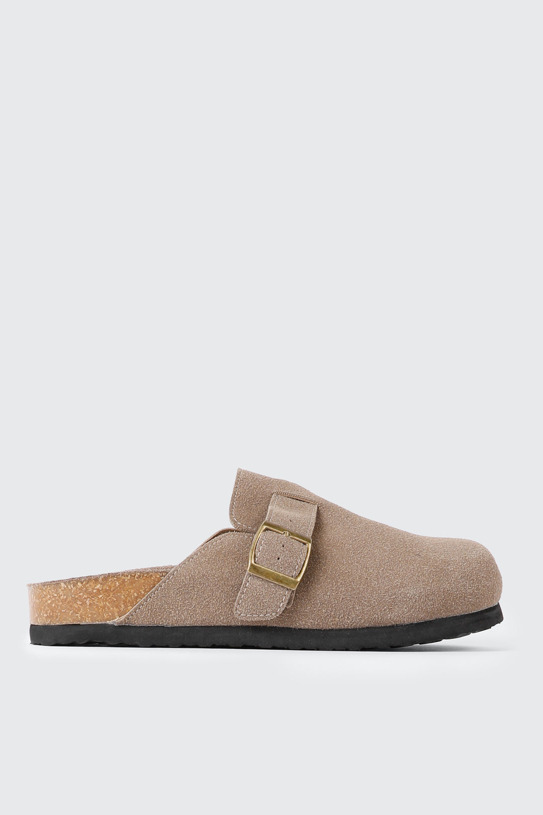 Faux Suede Mule Flats