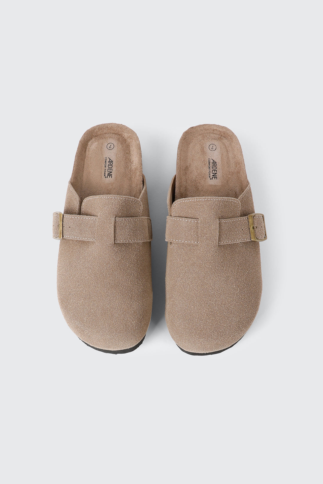 Faux Suede Mule Flats