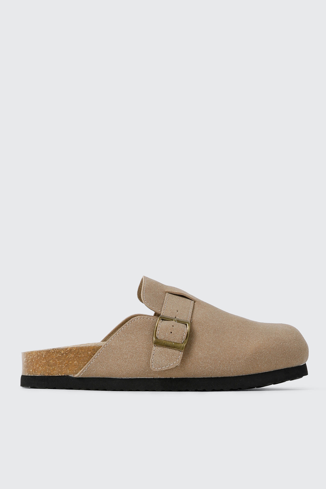 Faux Suede Mule Flats
