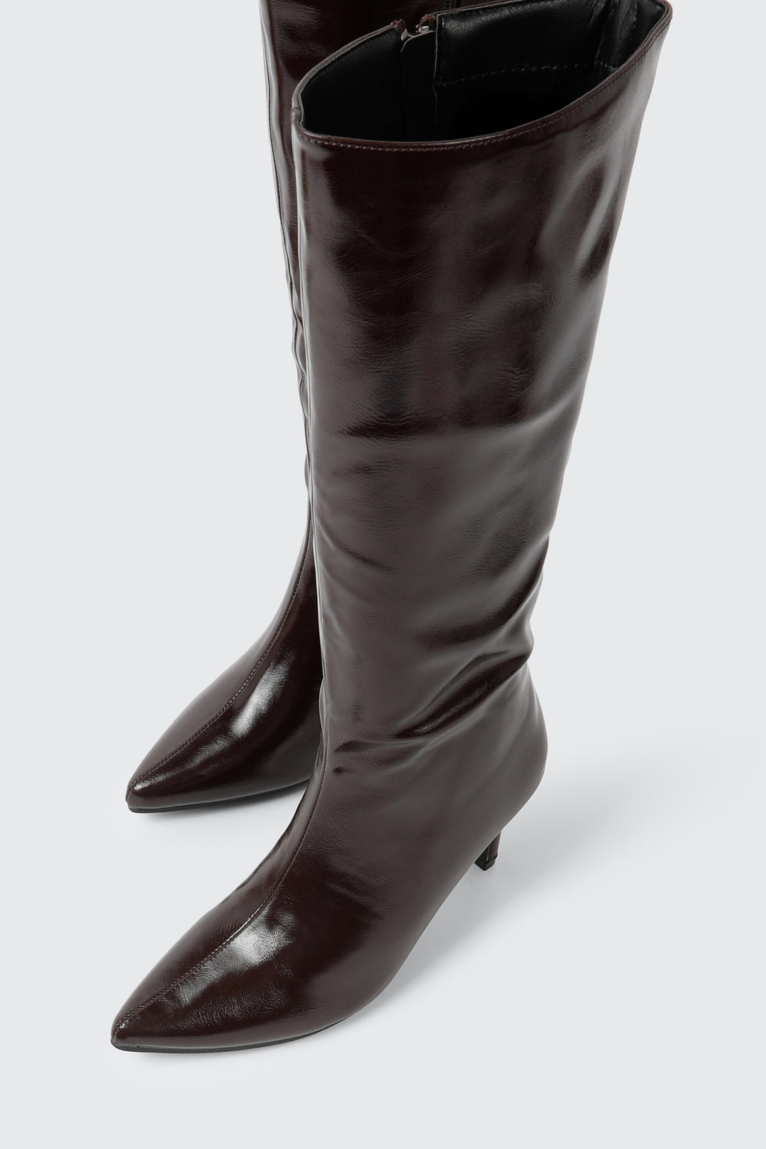 Pointed Toe Knee High Boots