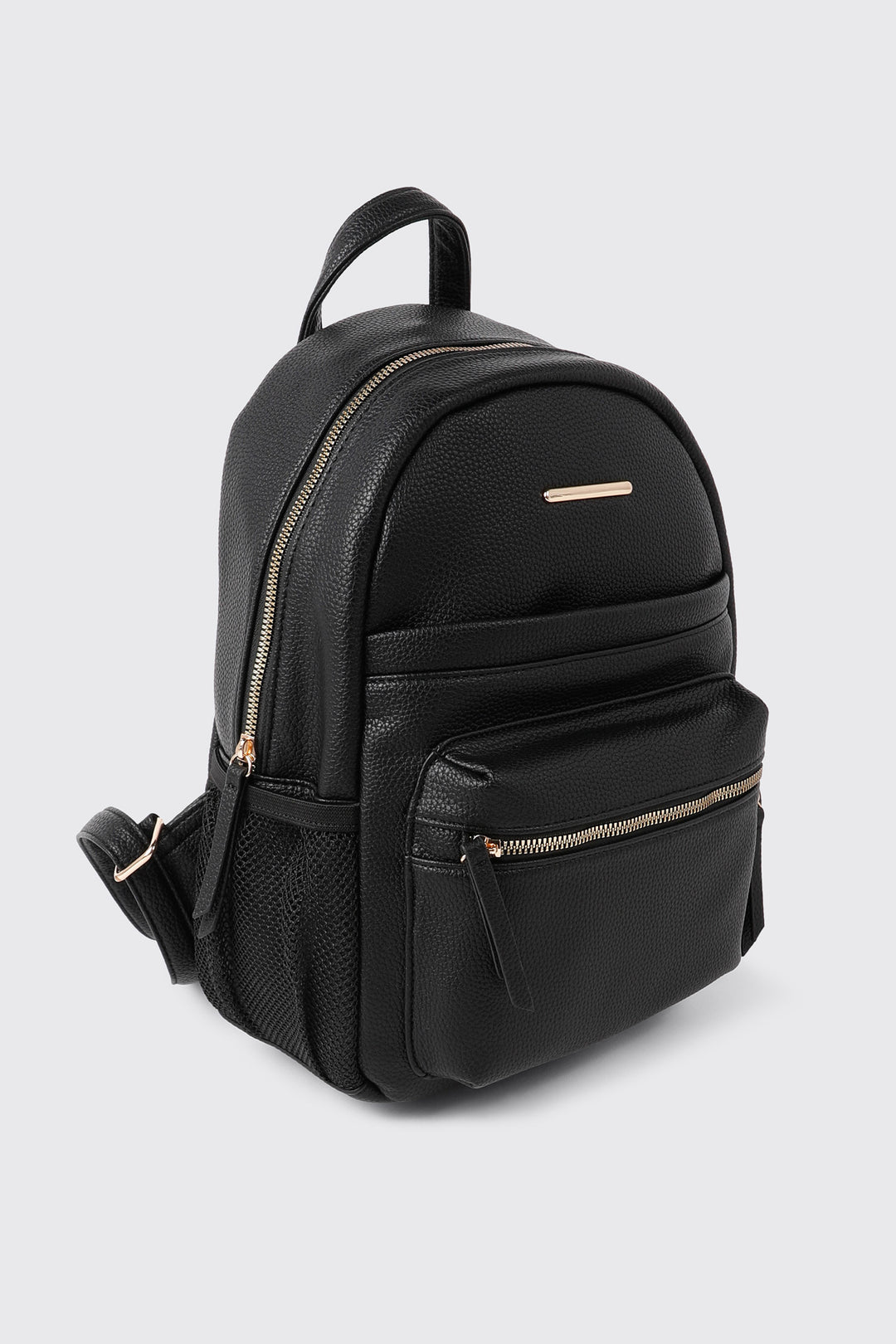 Pebbled Faux Leather Backpack