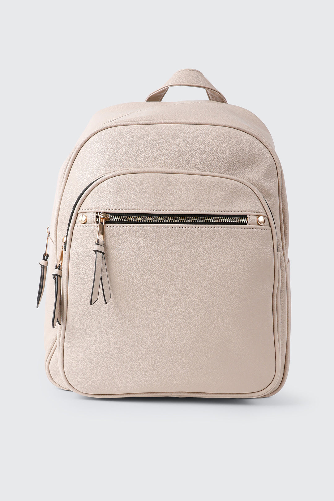 Pebbled Faux Leather Backpack