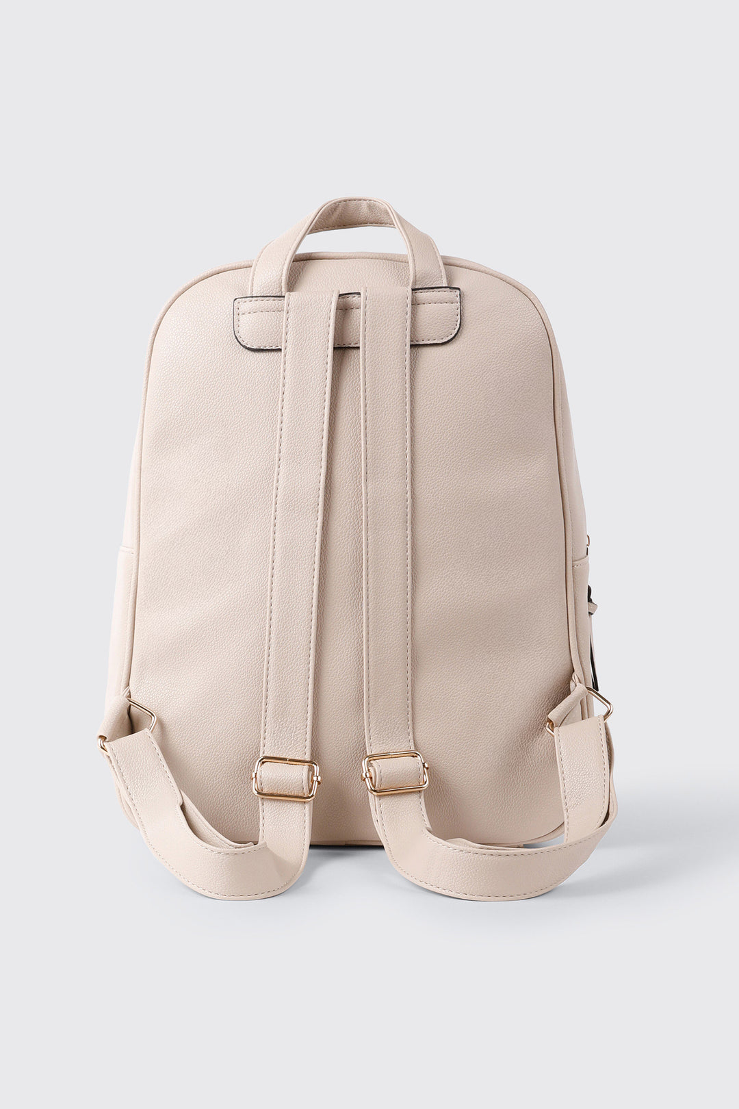 Pebbled Faux Leather Backpack