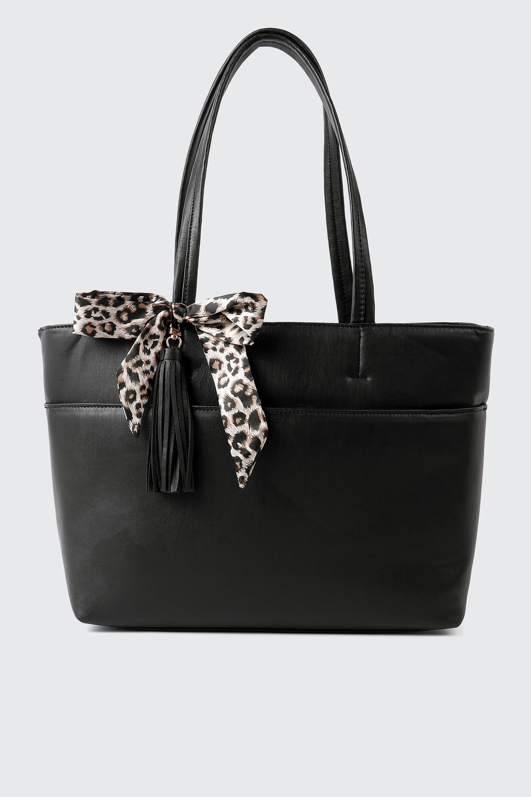 Large Tote Bag with Scarf & Tassel