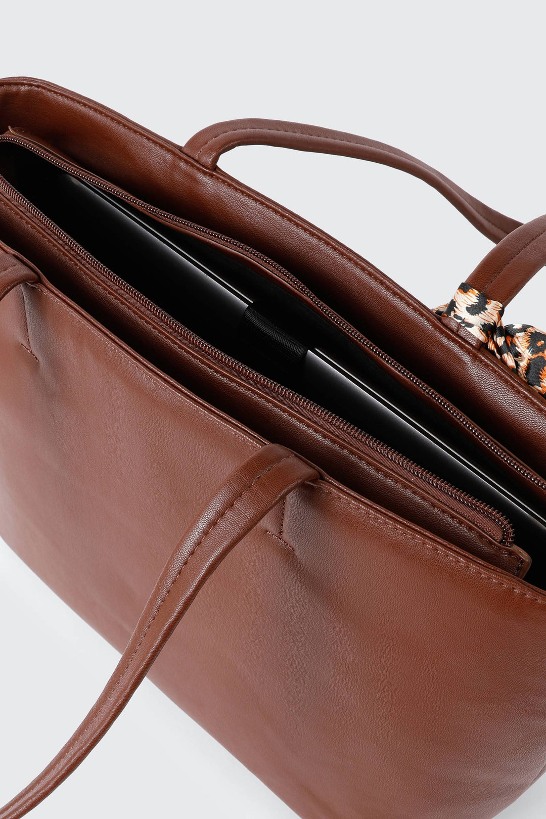Large Tote Bag with Scarf & Tassel
