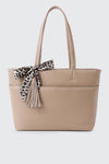 Large Tote Bag with Scarf & Tassel