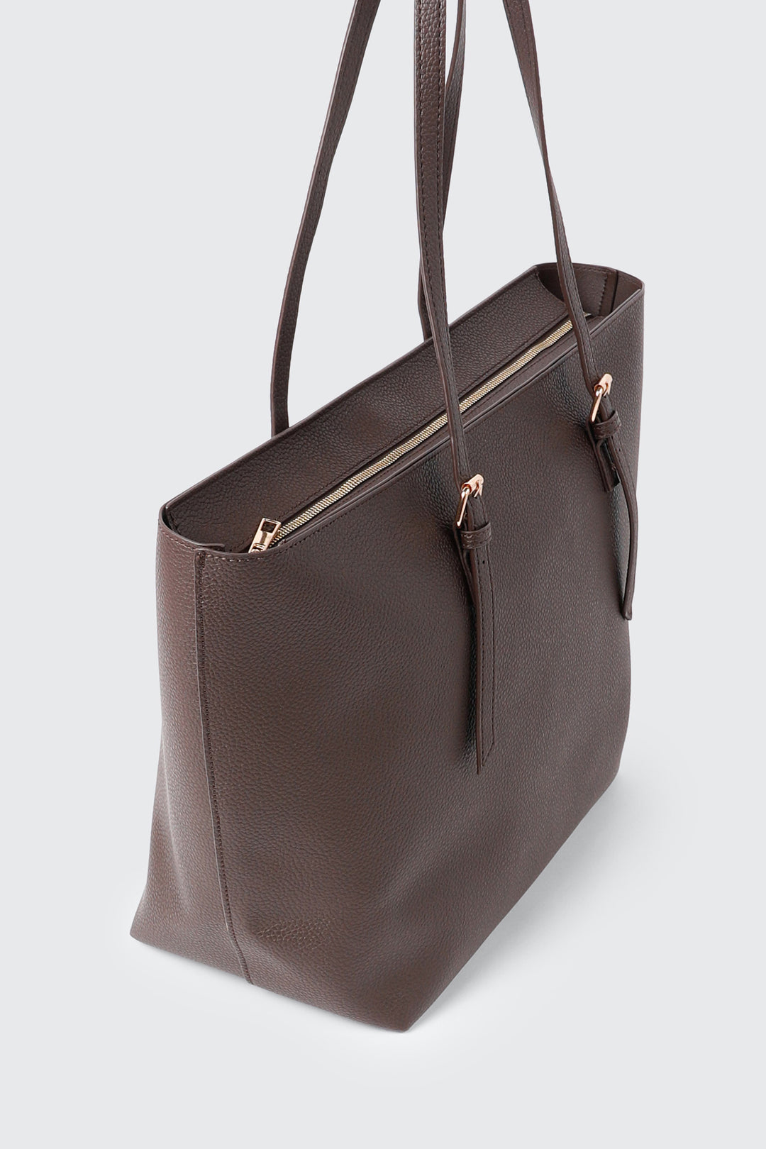 Faux Leather Pebbled Tote Bag