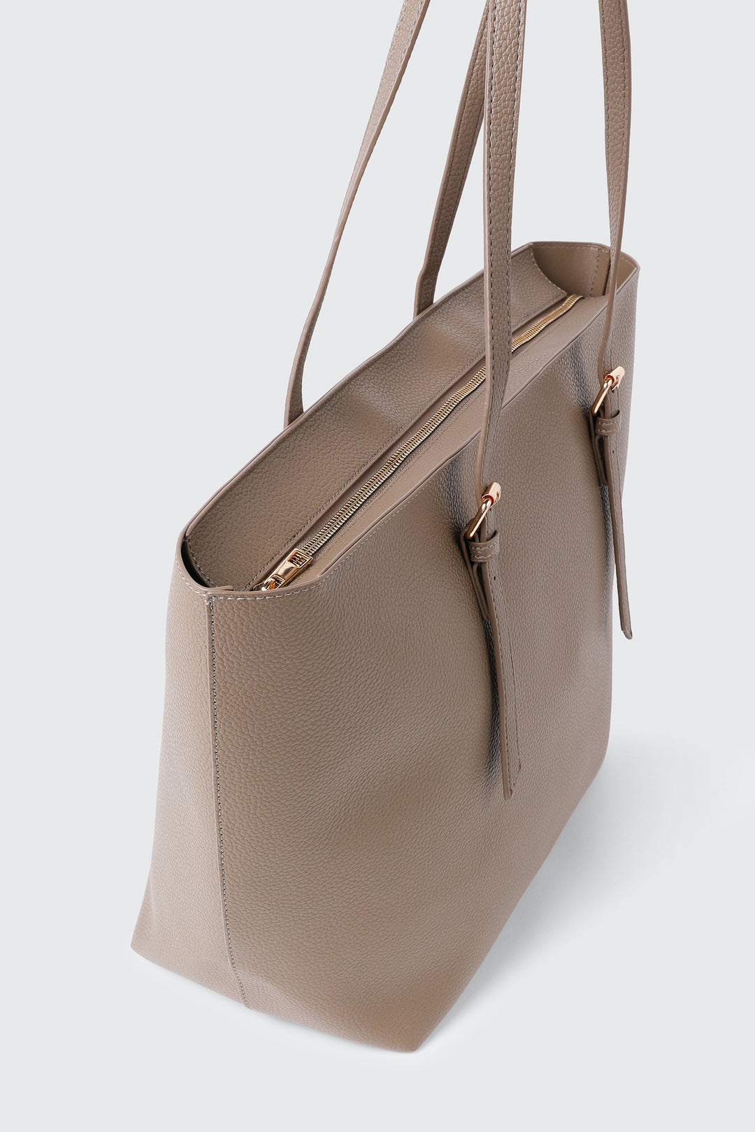 Faux Leather Pebbled Tote Bag