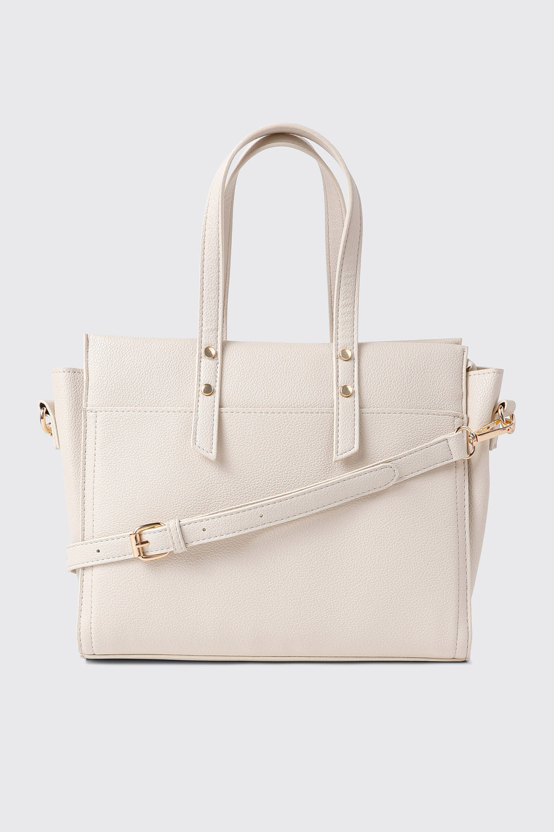 Pebbled Faux Leather Small Tote