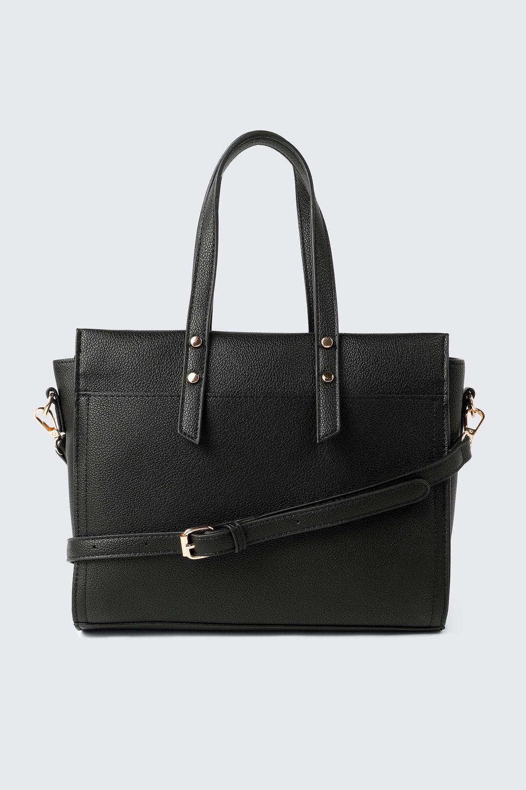 Pebbled Faux Leather Small Tote