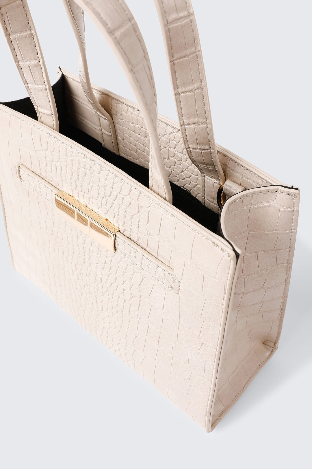 Croc Embossed Small Tote
