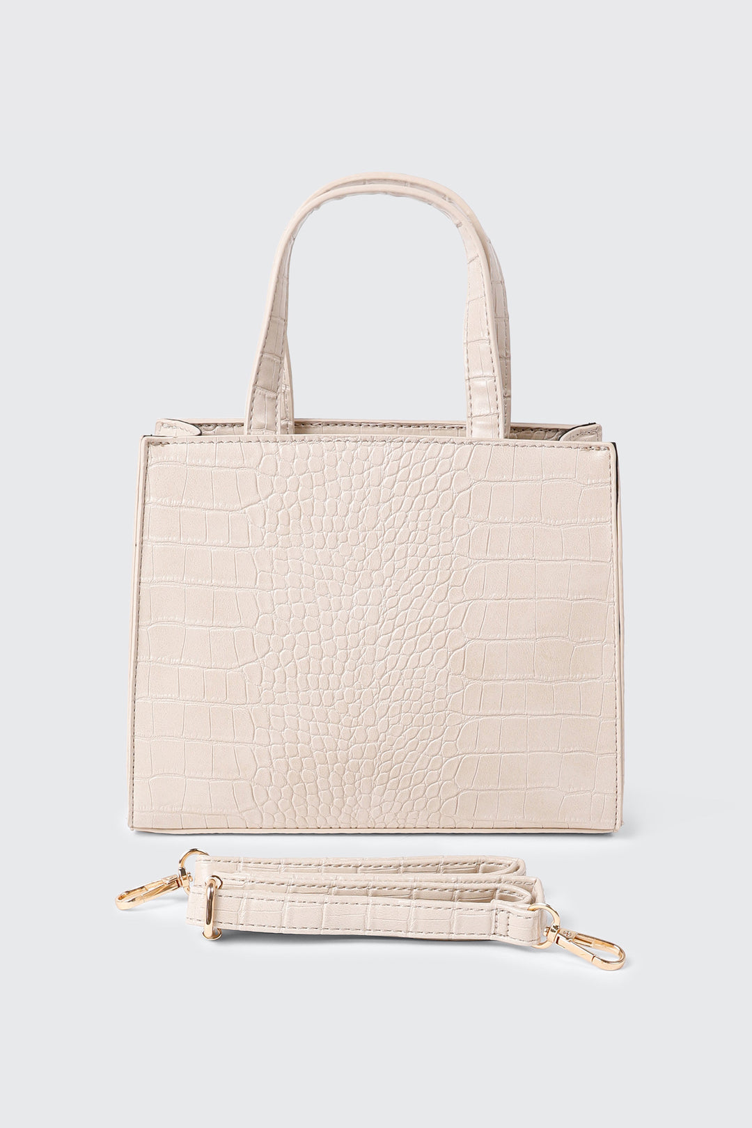 Croc Embossed Small Tote