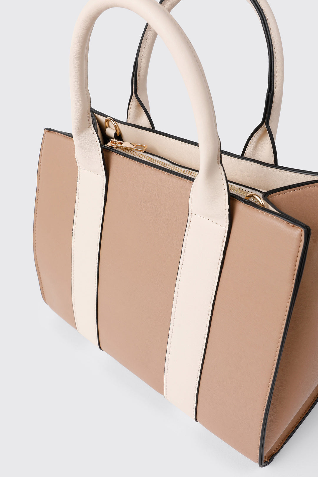 Two-Tone Small Tote