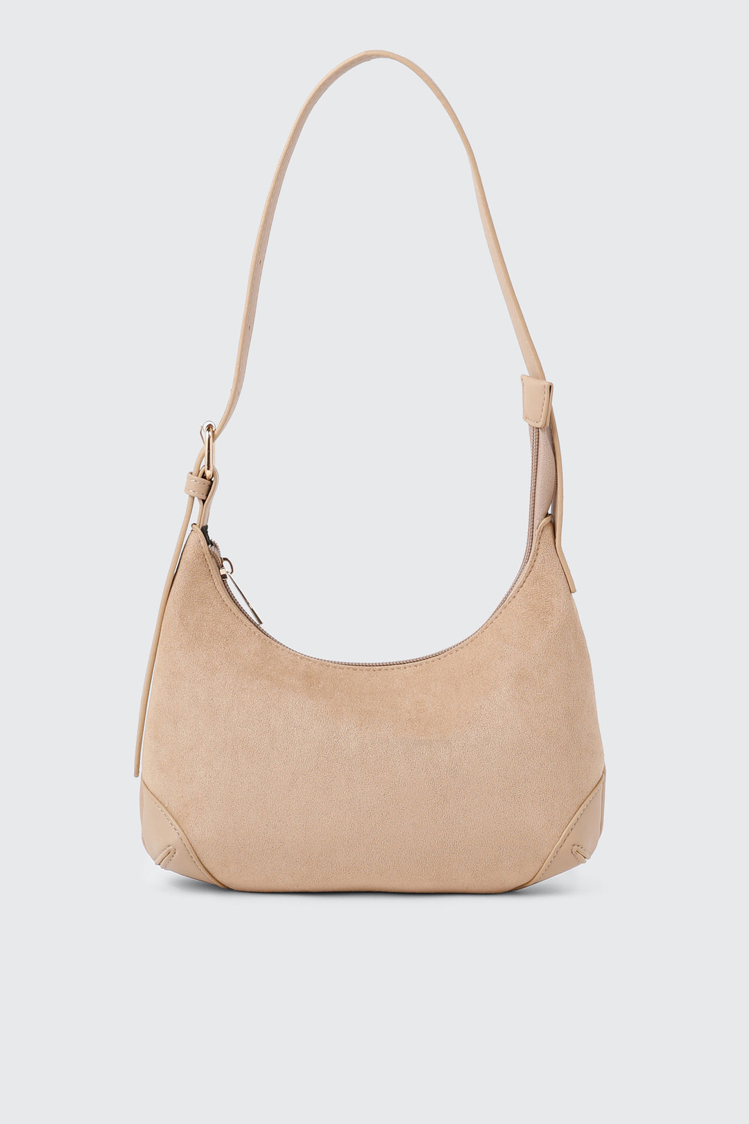 Faux Suede Shoulder Bag