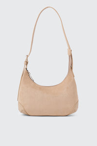 Faux Suede Shoulder Bag