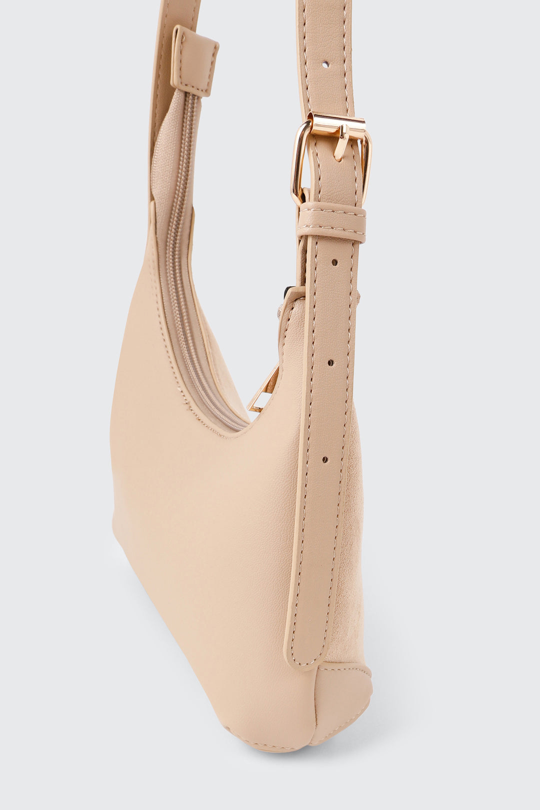 Faux Suede Shoulder Bag